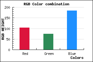 rgb background color #674AB8 mixer