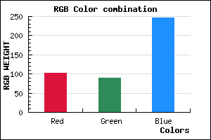 rgb background color #6759F7 mixer