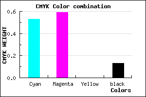 #675BDD color CMYK mixer