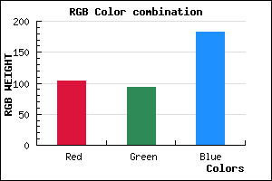 rgb background color #675DB7 mixer