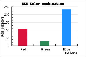 rgb background color #681BE7 mixer