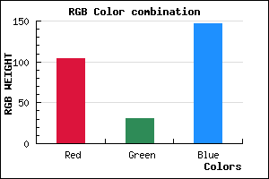 rgb background color #681F93 mixer