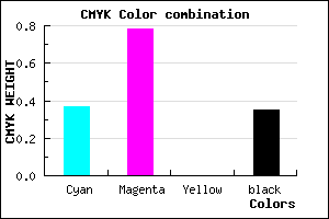 #6824A5 color CMYK mixer