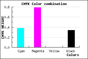 #6824A9 color CMYK mixer