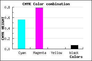 #6833EE color CMYK mixer