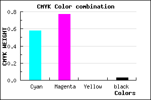 #6839F7 color CMYK mixer