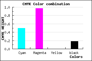 #6806D0 color CMYK mixer