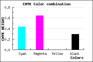 #6841B5 color CMYK mixer