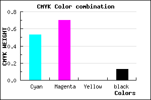 #6843DD color CMYK mixer