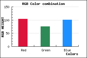 rgb background color #684C65 mixer