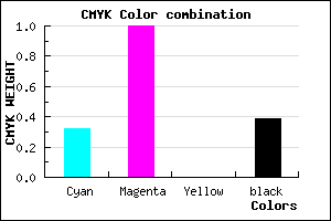 #69009B color CMYK mixer