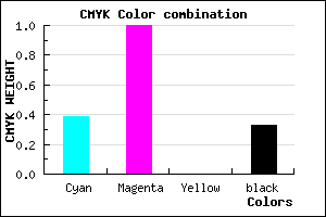 #6900AC color CMYK mixer