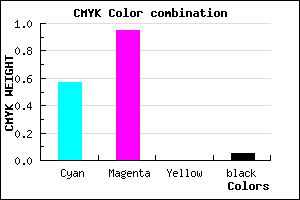 #690BF2 color CMYK mixer