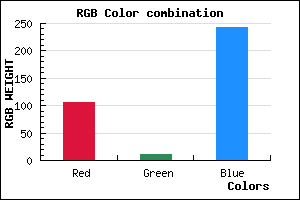rgb background color #690BF2 mixer