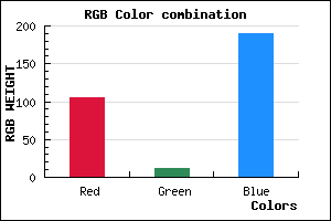 rgb background color #690CBE mixer