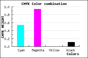 #690EE4 color CMYK mixer