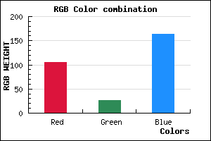 rgb background color #691BA3 mixer