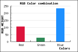 rgb background color #691BE9 mixer
