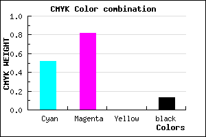 #6928DD color CMYK mixer