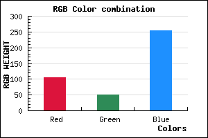 rgb background color #6932FF mixer