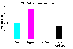 #6933AF color CMYK mixer