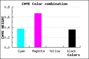 #6937A7 color CMYK mixer