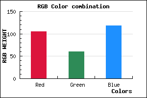 rgb background color #693C76 mixer