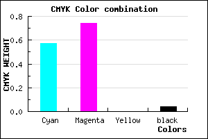 #6940F5 color CMYK mixer