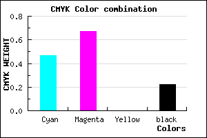 #6942C6 color CMYK mixer