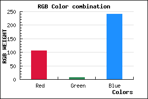 rgb background color #6907F1 mixer