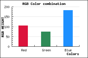 rgb background color #694AB6 mixer