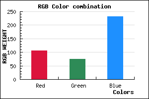 rgb background color #694BE7 mixer