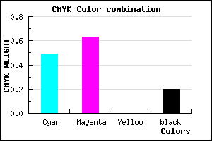 #694CCC color CMYK mixer