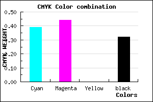 #6961AD color CMYK mixer