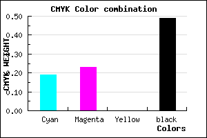 #696381 color CMYK mixer