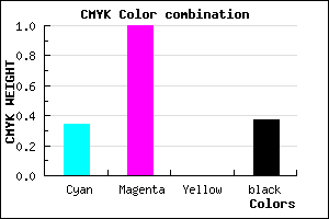 #6A00A0 color CMYK mixer
