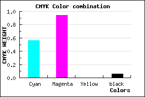 #6A0EF0 color CMYK mixer