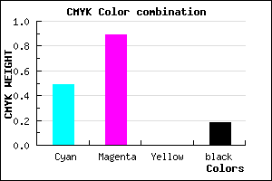 #6A17D1 color CMYK mixer