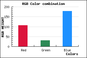 rgb background color #6A1EB2 mixer