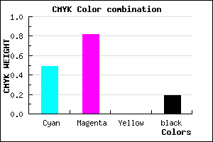 #6A25CF color CMYK mixer