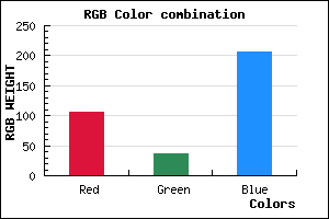 rgb background color #6A25CF mixer
