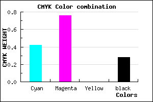 #6A2CB8 color CMYK mixer