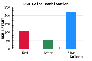 rgb background color #6A33DB mixer