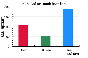 rgb background color #6A36BC mixer