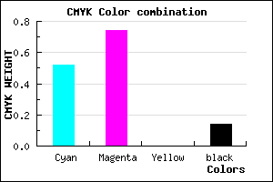 #6A3ADB color CMYK mixer