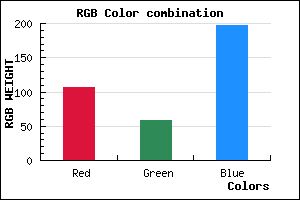 rgb background color #6A3BC5 mixer