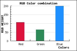 rgb background color #6A40C8 mixer