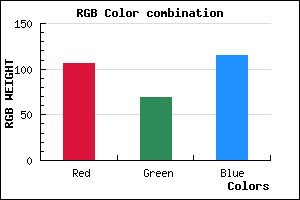 rgb background color #6A4573 mixer