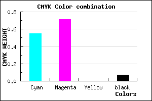 #6A45EC color CMYK mixer
