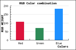 rgb background color #6A46B6 mixer